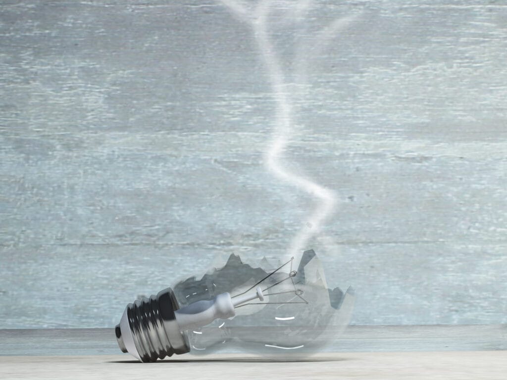 Broken Light Bulb 