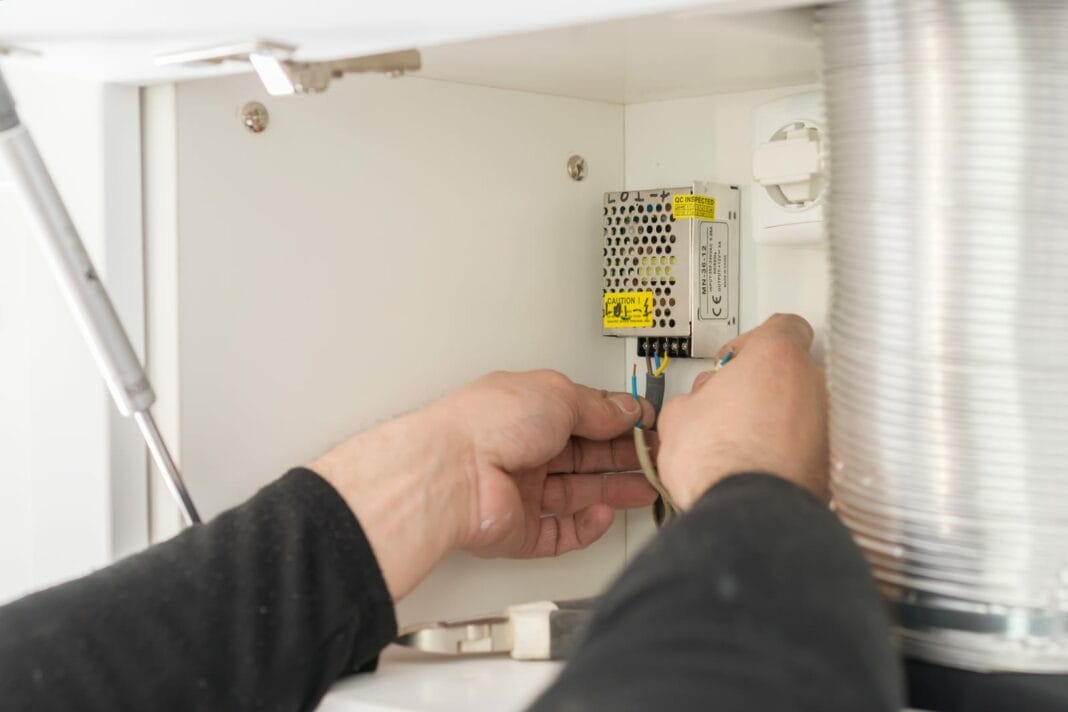 Installing Transformer For LED Strip On Kitchen Furniture
