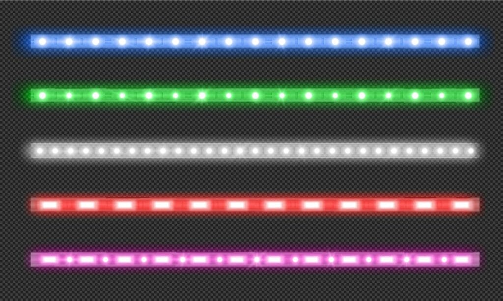 Led Strips With Neon Glow Effect 