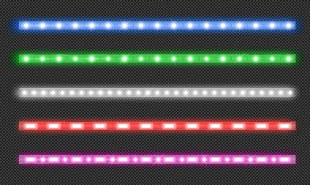 Led Strips With Neon Glow Effect 