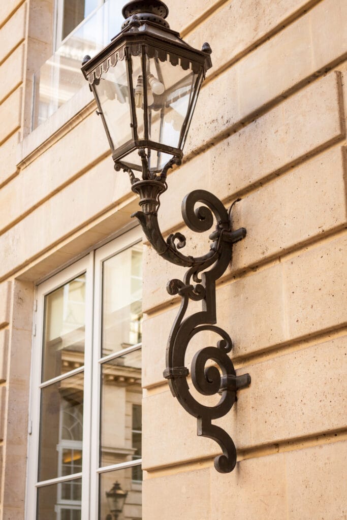 Old Wrought Iron Lamp