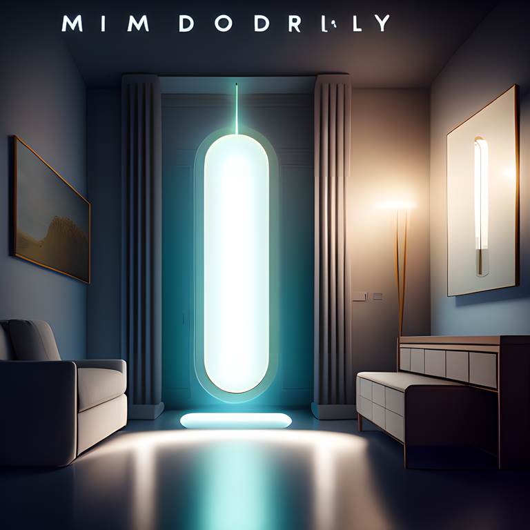 energy-efficient LED light array illuminating a modern room