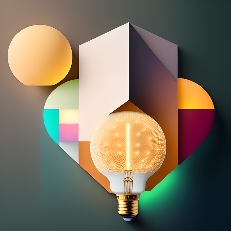 light bulbs emitting different brightness levels