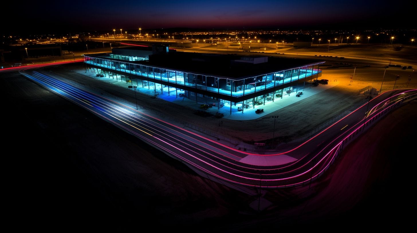 Race Track Lights Illuminate the Race Track with LED Light