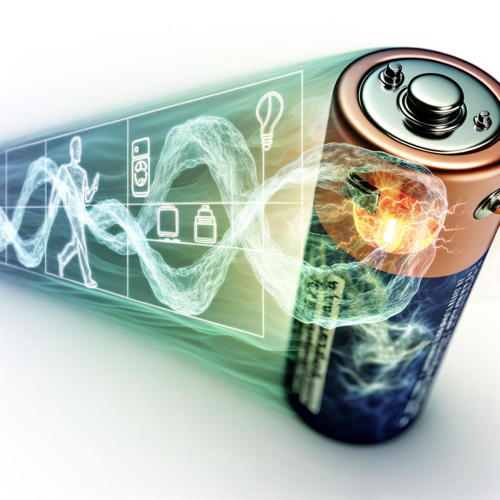 AA battery closeup, chemical reaction, everyday devices.