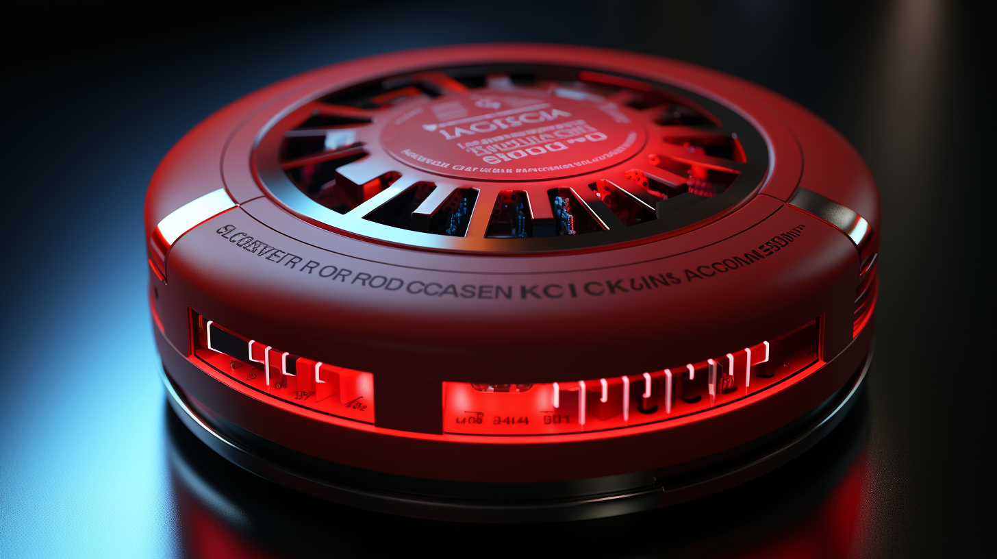 Carbon Monoxide Detector Solid Red Light