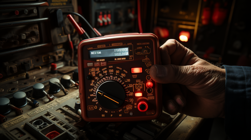 How to Check a Pressure Switch on a Furnace featuring a Close-up of multimeter use on furnace pressure switch