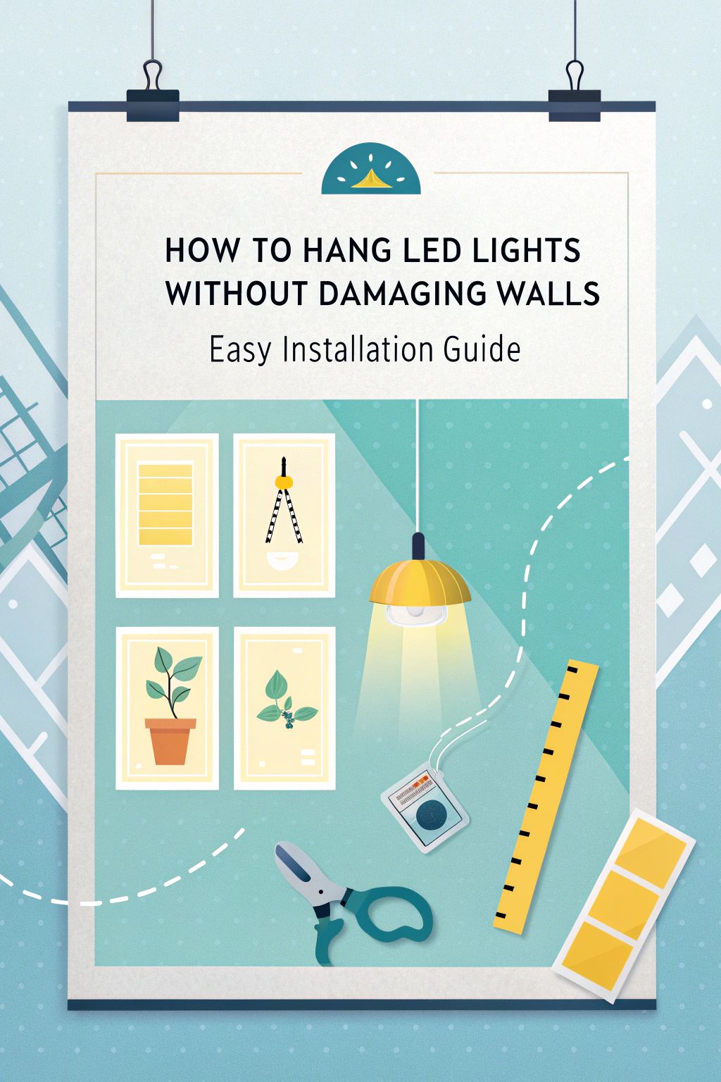how to hang led lights without damaging walls easy installation guide 0635 1