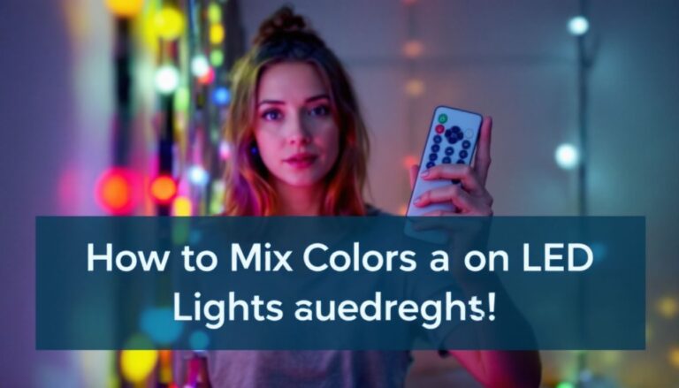 How to Mix Colors on LED Lights Remote: DIY Color Change with LED Strip Light