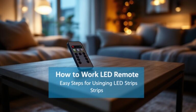 How to Work LED Light Remote: Easy Steps for Using LED Light Strips